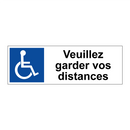 Veuillez garder vos distances