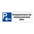 Emplacement de stationnement 20m