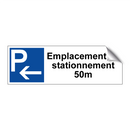 Emplacement de stationnement 50m