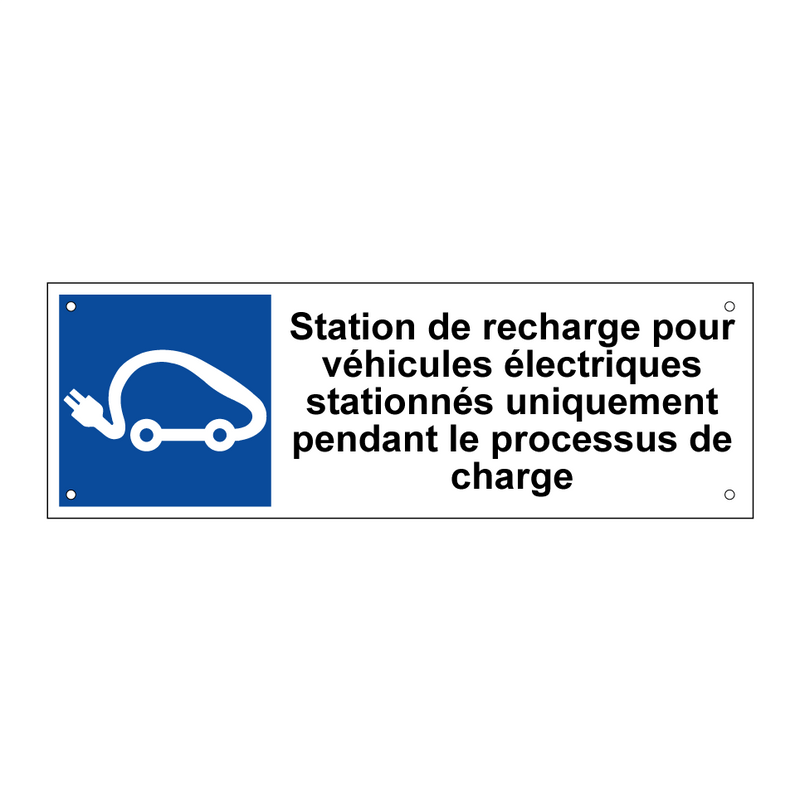 Station de recharge pour véhicules électriques stationnés uniquement pendant le processus de charge