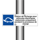 Station de recharge pour véhicules électriques stationnés uniquement pendant le processus de charge
