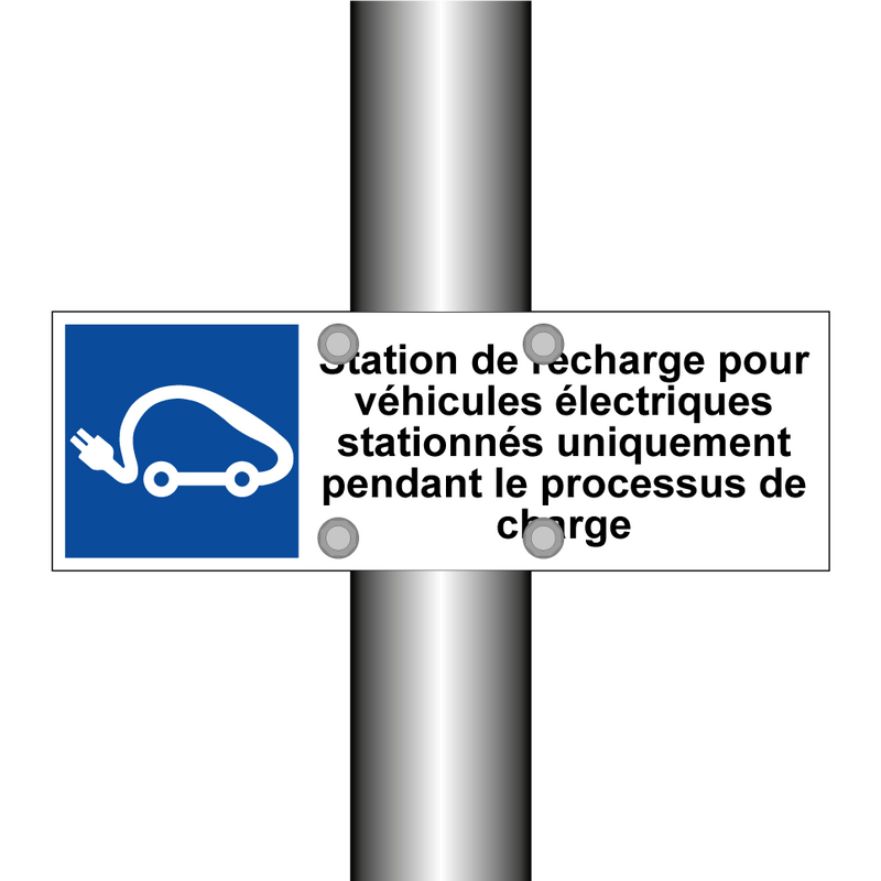 Station de recharge pour véhicules électriques stationnés uniquement pendant le processus de charge