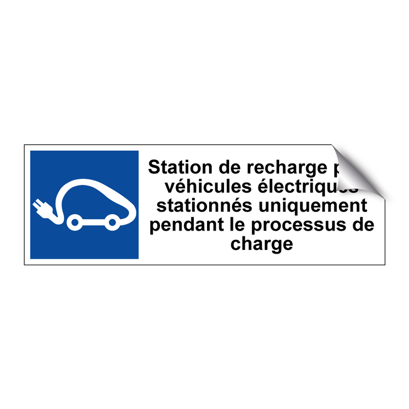 Station de recharge pour véhicules électriques stationnés uniquement pendant le processus de charge