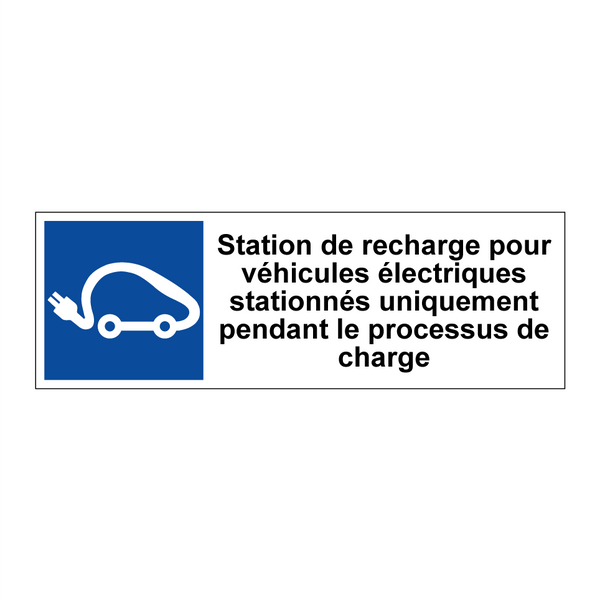 Station de recharge pour véhicules électriques stationnés uniquement pendant le processus de charge