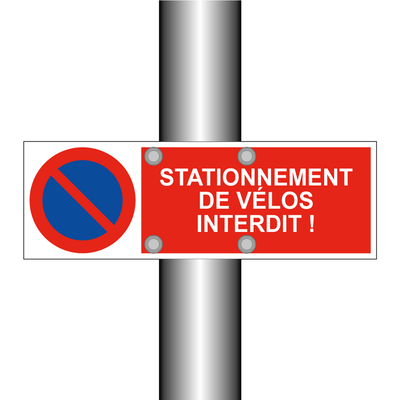 Stationnement de vélos interdit !