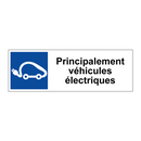 Principalement véhicules électriques