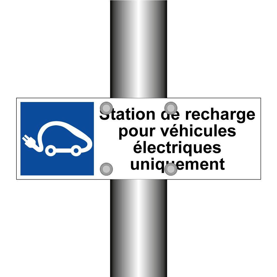 Station de recharge pour véhicules électriques uniquement