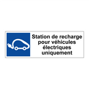 Station de recharge pour véhicules électriques uniquement