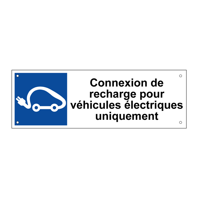 Connexion de recharge pour véhicules électriques uniquement