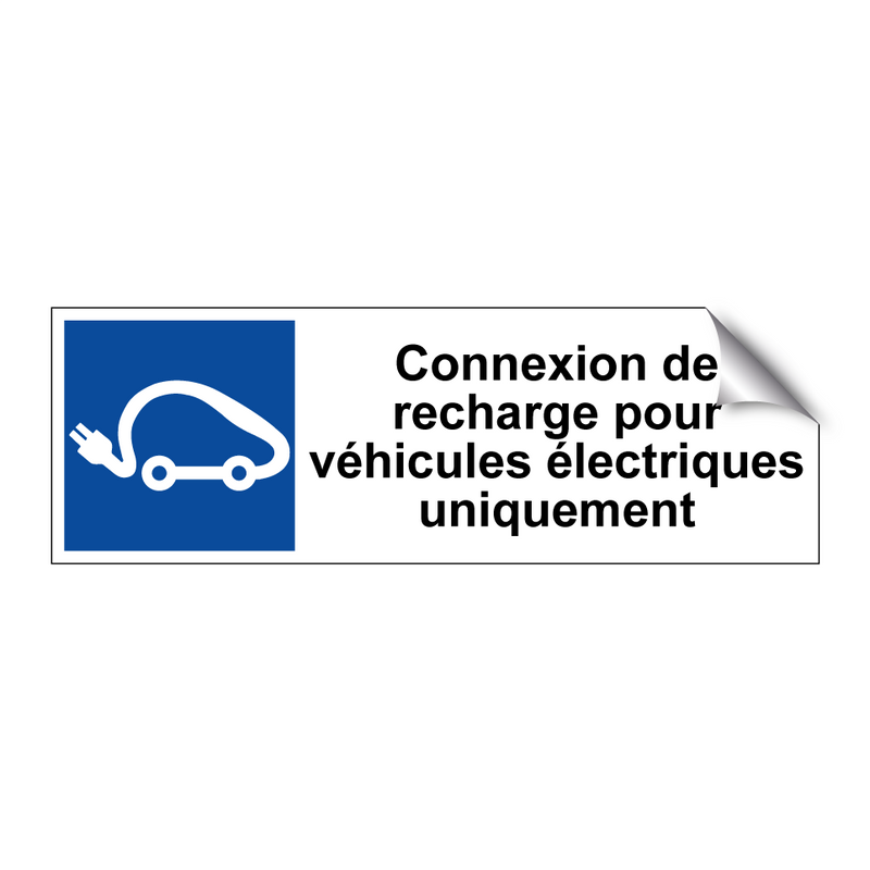Connexion de recharge pour véhicules électriques uniquement