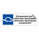 Uniquement pour véhicules électriques véhicules électriques uniquement