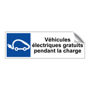 Véhicules électriques gratuits pendant la charge