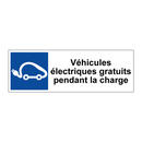 Véhicules électriques gratuits pendant la charge