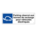 Parking réservé aux bornes de recharge pour véhicules électriques