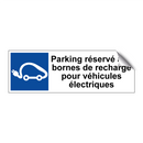Parking réservé aux bornes de recharge pour véhicules électriques
