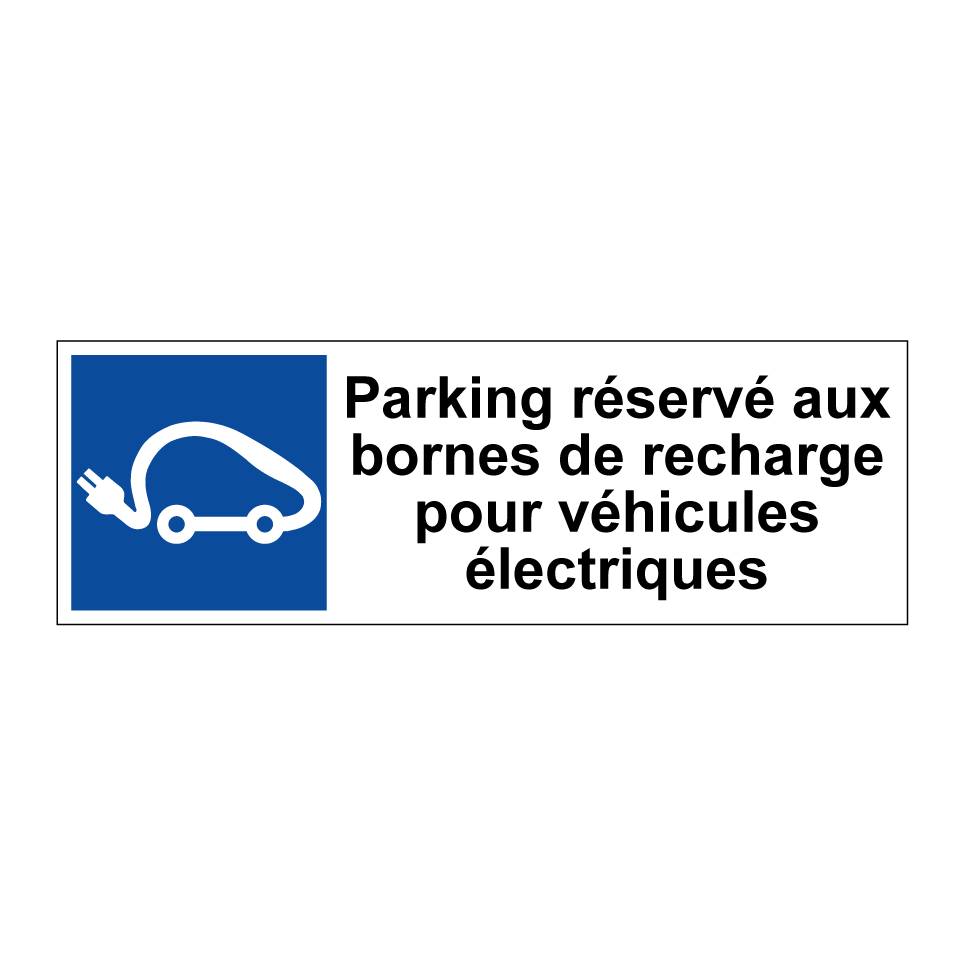 Parking réservé aux bornes de recharge pour véhicules électriques