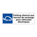 Parking réservé aux bornes de recharge pour véhicules électriques