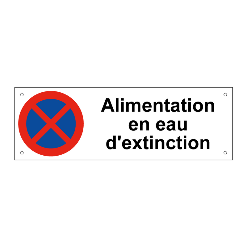Alimentation en eau d'extinction