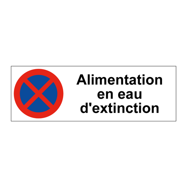 Alimentation en eau d'extinction
