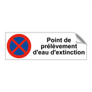 Point de prélèvement d'eau d'extinction