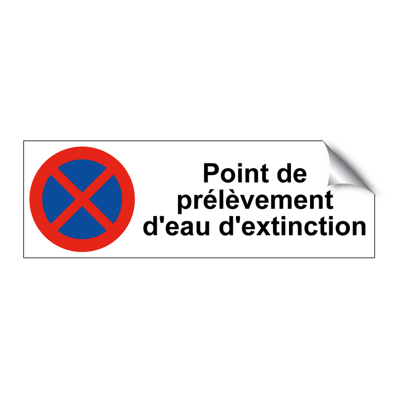 Point de prélèvement d'eau d'extinction