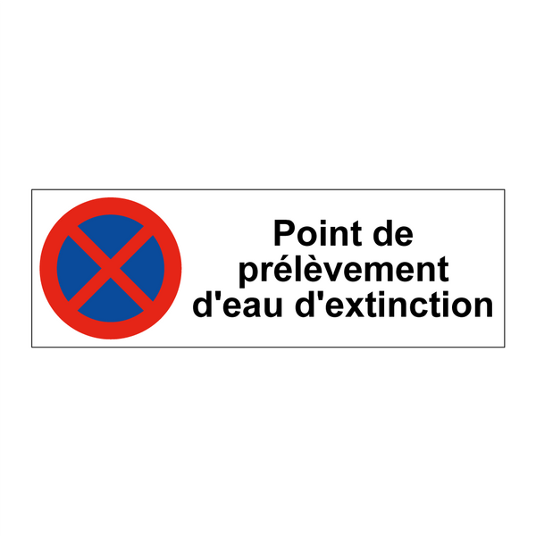 Point de prélèvement d'eau d'extinction