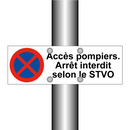 Accès pompiers. Arrêt interdit selon le STVO