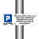 Réservé aux invités. Les véhicules stationnés illégalement seront enlevés aux frais du propriétaire !