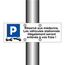 Réservé aux médecins. Les véhicules stationnés illégalement seront enlevés à vos frais !
