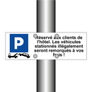 Réservé aux clients de l'hôtel. Les véhicules stationnés illégalement seront remorqués à vos frais !