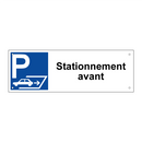Stationnement avant