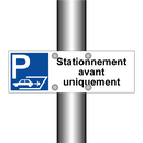 Stationnement avant uniquement