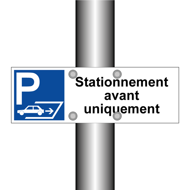 Stationnement avant uniquement