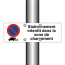 Stationnement interdit dans la zone de chargement