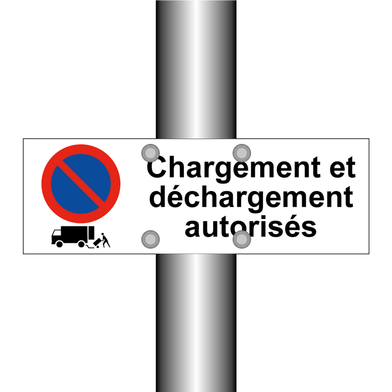 Chargement et déchargement autorisés