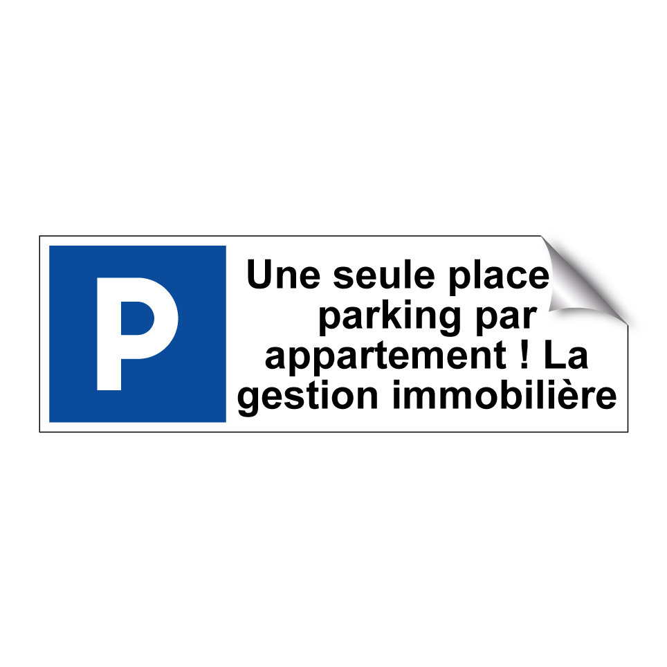 Une seule place de parking par appartement ! La gestion immobilière