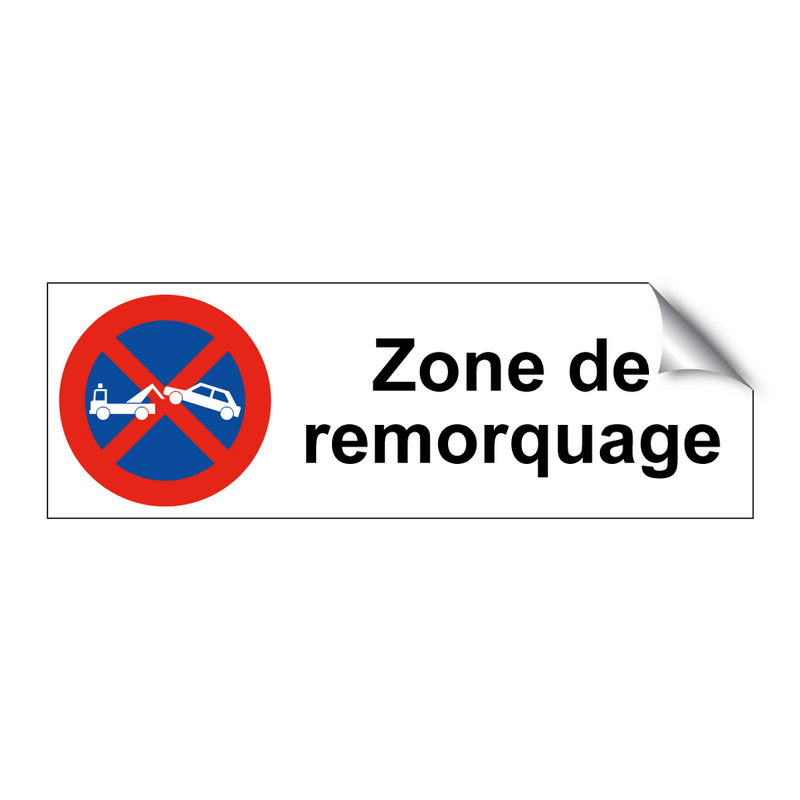 Zone de remorquage