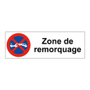 Zone de remorquage