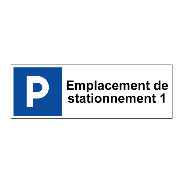Emplacement de stationnement 1