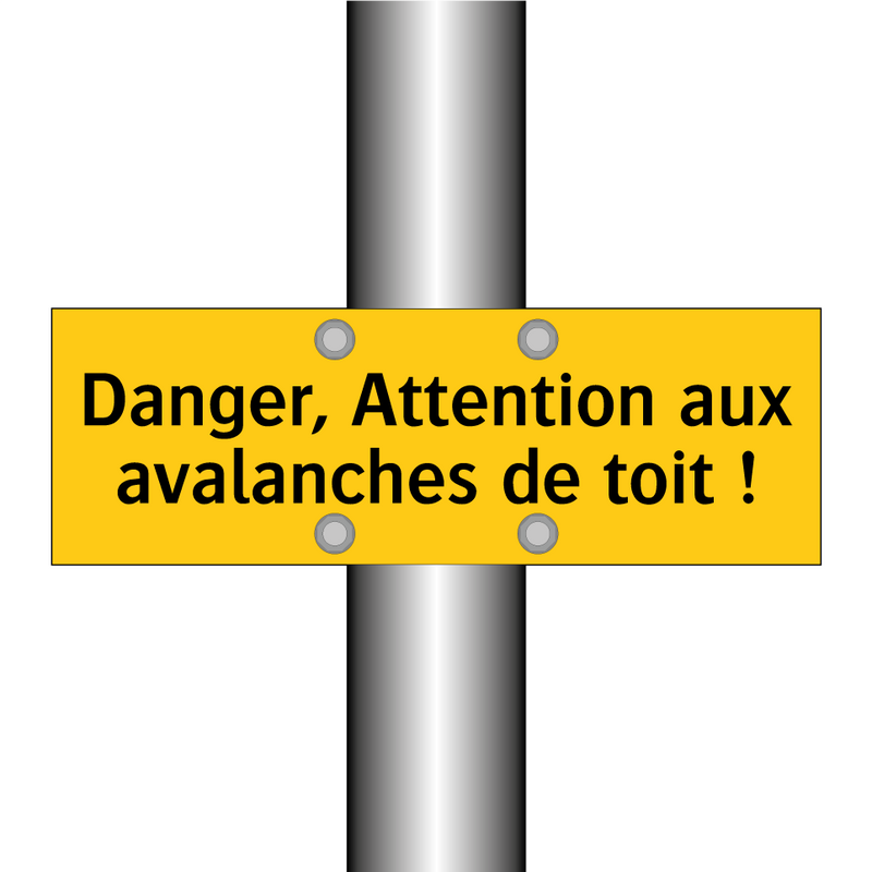 Danger, Attention aux avalanches de toit !