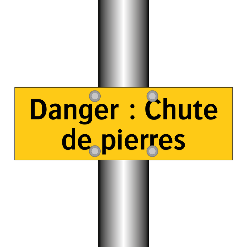 Danger : Chute de pierres