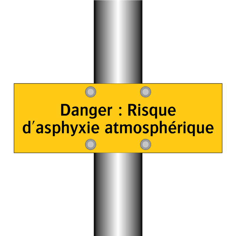 Danger : Risque d'asphyxie atmosphérique