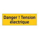 Danger ! Tension électrique