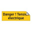 Danger ! Tension électrique
