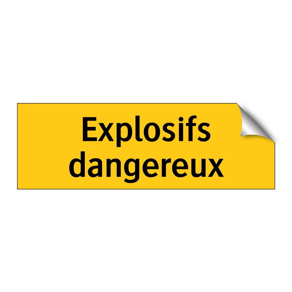 Explosifs dangereux