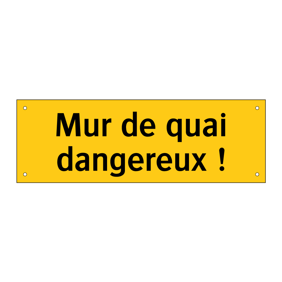 Mur de quai dangereux !