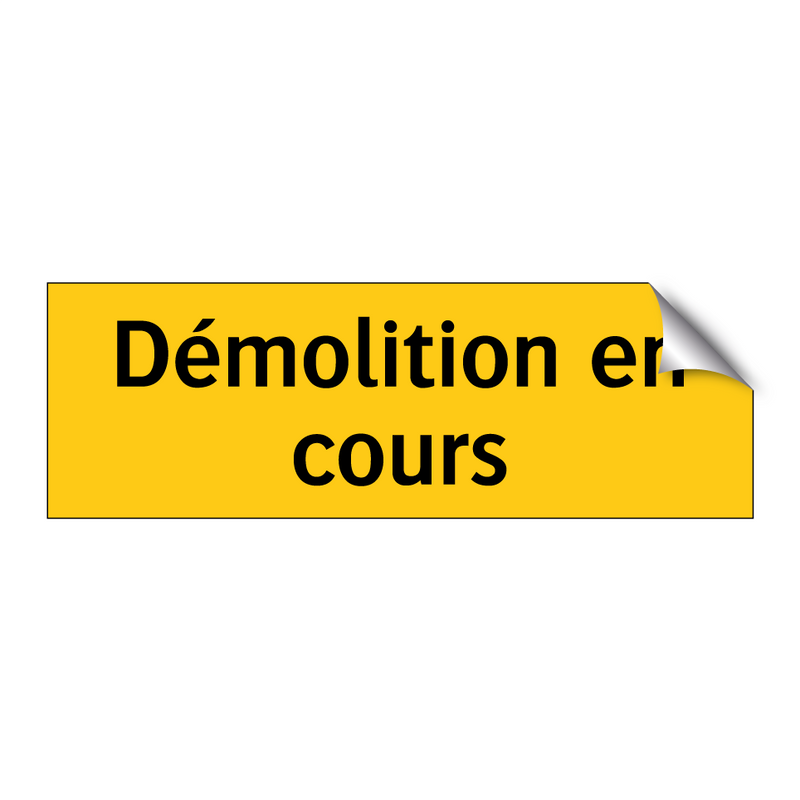 Démolition en cours