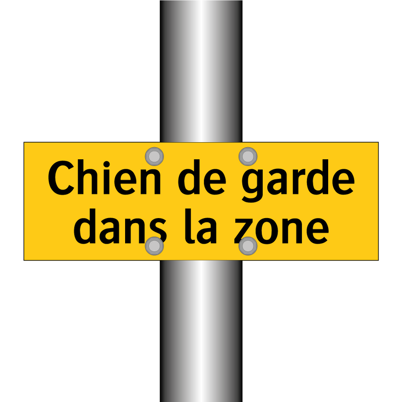 Chien de garde dans la zone