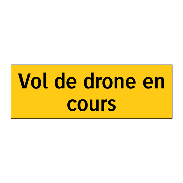 Vol de drone en cours