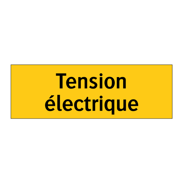 Tension électrique